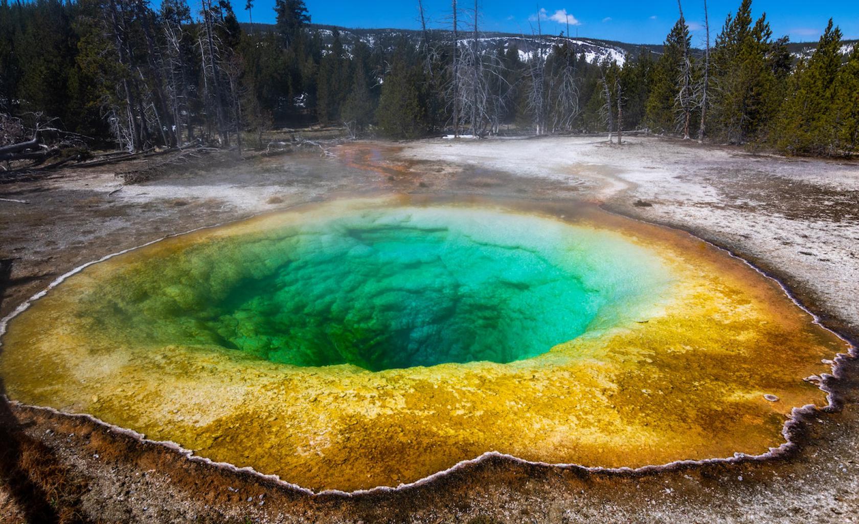Yellowstone Hot Spring Amerika Yellowstone Hot Spring Amerika
